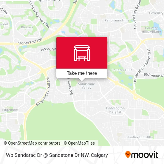 Wb Sandarac Dr @ Sandstone Dr NW map