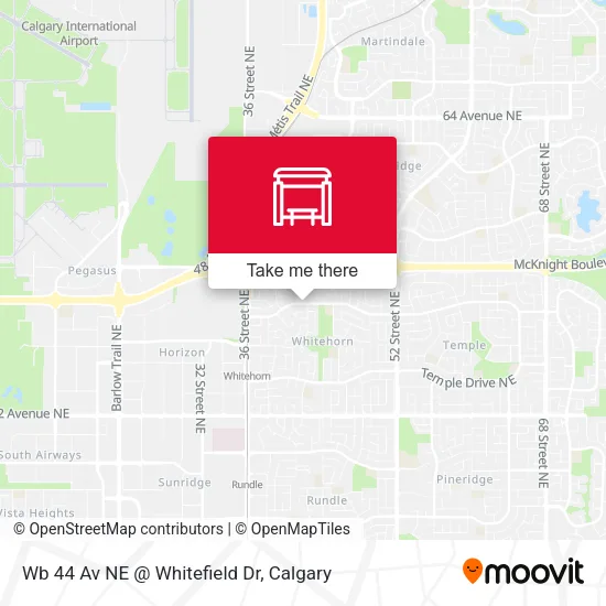 Wb 44 Av NE @ Whitefield Dr map