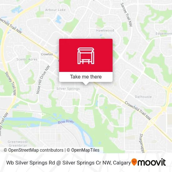 Wb Silver Springs Rd @ Silver Springs Cr NW map