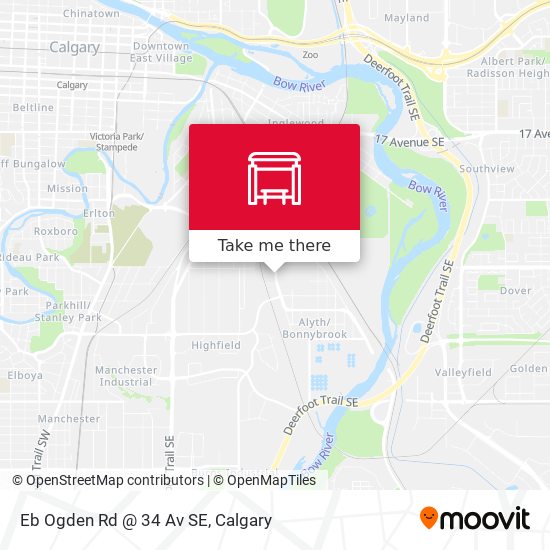 Eb Ogden Rd @ 34 Av SE plan