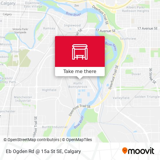 Eb Ogden Rd @ 15a St SE map