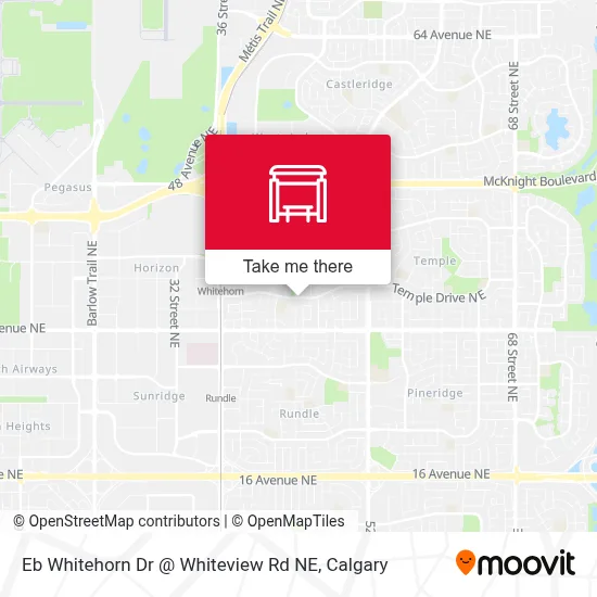 Eb Whitehorn Dr @ Whiteview Rd NE map