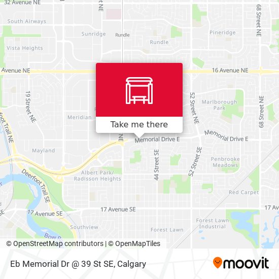 Eb Memorial Dr @ 39 St SE map