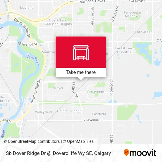 Sb Dover Ridge Dr @ Dovercliffe Wy SE map