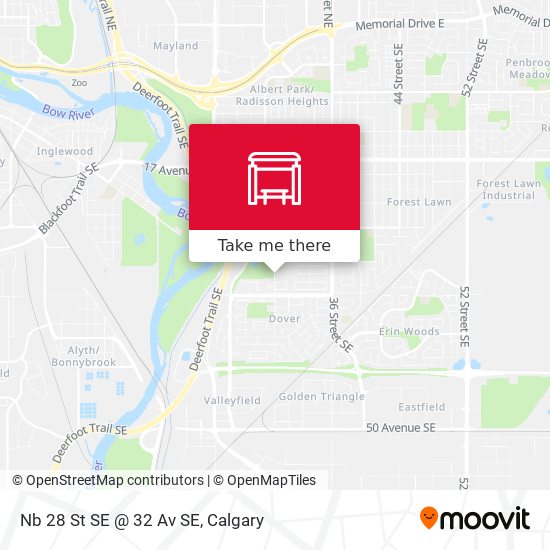 Nb 28 St SE @ 32 Av SE map