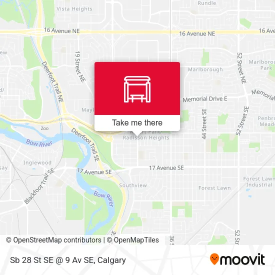 Sb 28 St SE @ 9 Av SE map