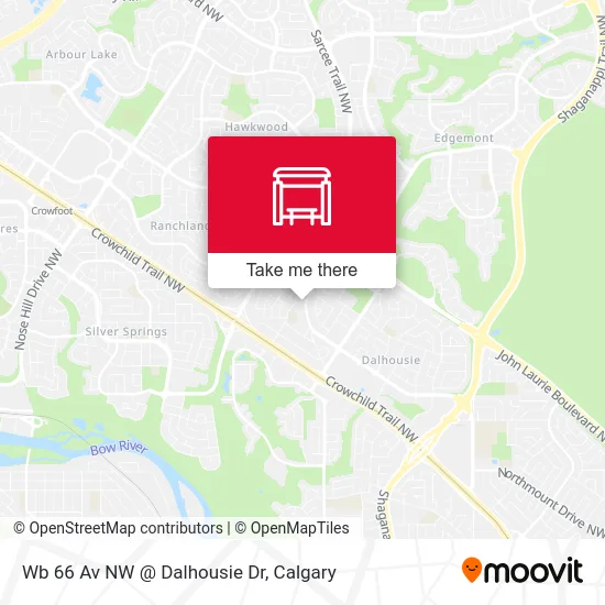 Wb 66 Av NW @ Dalhousie Dr map