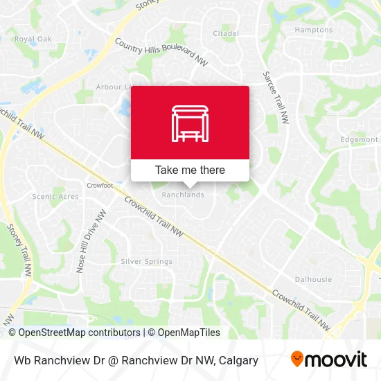 Wb Ranchview Dr @ Ranchview Dr NW map