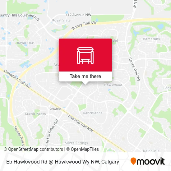 Eb Hawkwood Rd @ Hawkwood Wy NW map