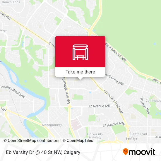 Eb Varsity Dr @ 40 St NW map