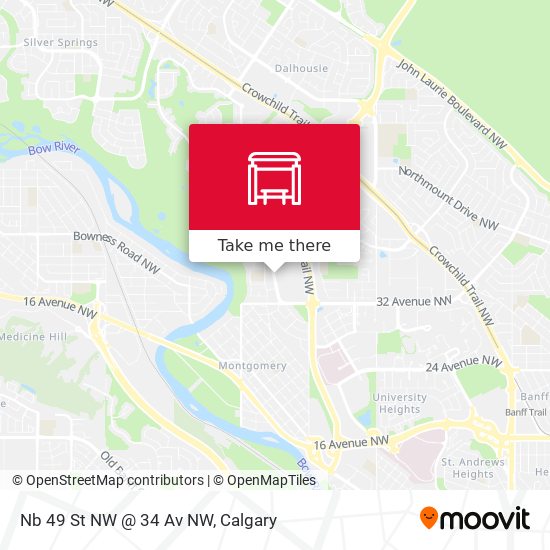 Nb 49 St NW @ 34 Av NW map
