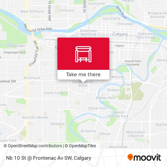 Nb 10 St @ Frontenac Av SW plan