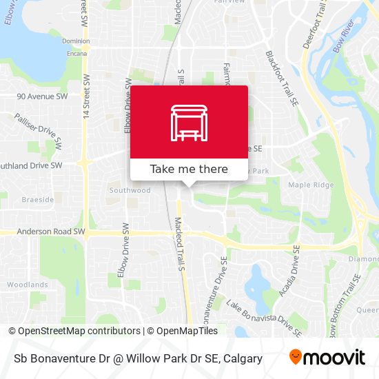 Sb Bonaventure Dr @ Willow Park Dr SE map