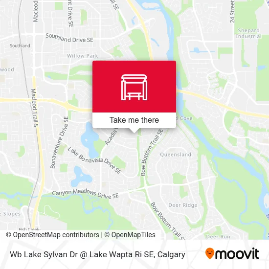 Wb Lake Sylvan Dr @ Lake Wapta Ri SE map