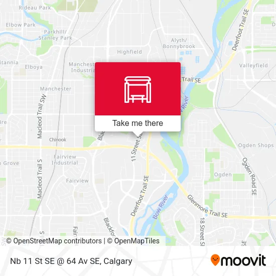 Nb 11 St SE @ 64 Av SE map