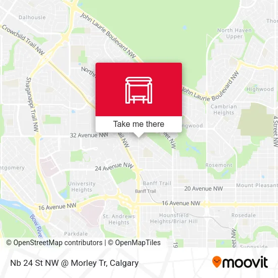 Nb 24 St NW @ Morley Tr map