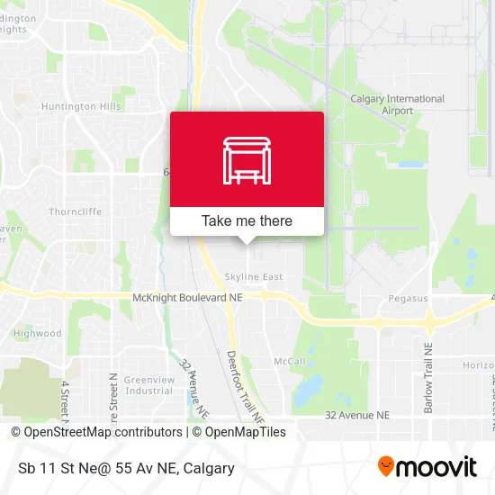 Sb 11 St Ne@ 55 Av NE map