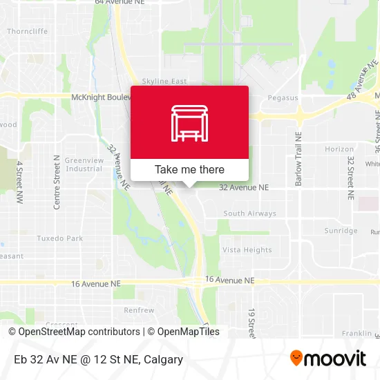 Eb 32 Av NE @ 12 St NE map