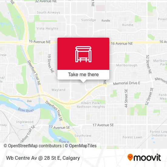 Wb Centre Av @ 28 St E map