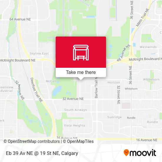 Eb 39 Av NE @ 19 St NE map