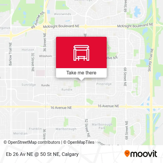 Eb 26 Av NE @ 50 St NE map