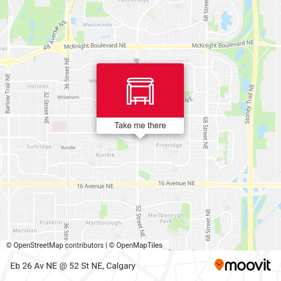 Eb 26 Av NE @ 52 St NE map