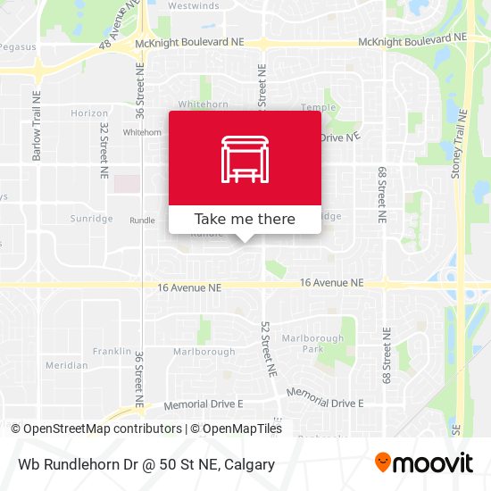 Wb Rundlehorn Dr @ 50 St NE map