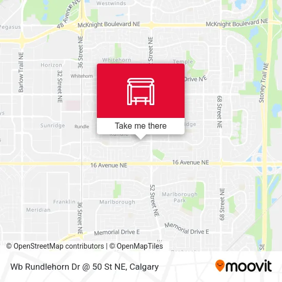 Wb Rundlehorn Dr @ 50 St NE map