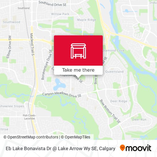 Eb Lake Bonavista Dr @ Lake Arrow Wy SE map