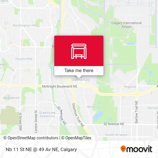 Nb 11 St NE @ 49 Av NE map