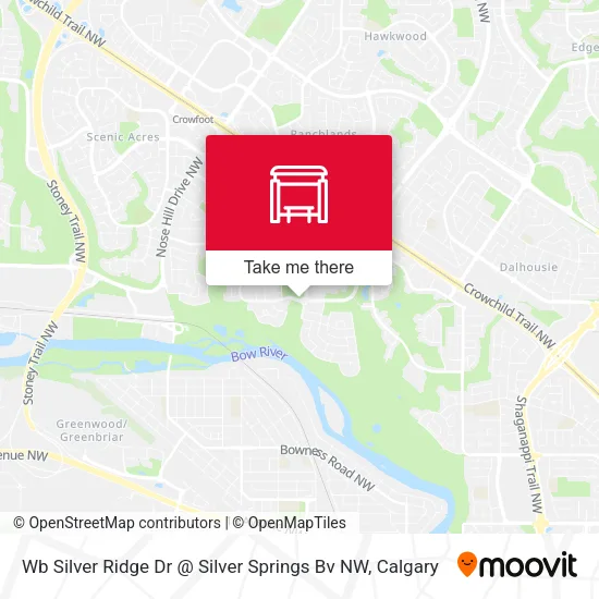 Wb Silver Ridge Dr @ Silver Springs Bv NW map