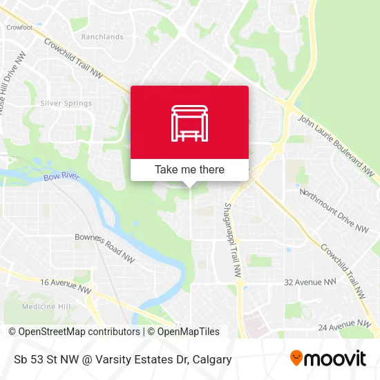 Sb 53 St NW @ Varsity Estates Dr map