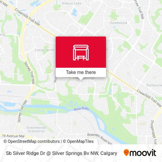Sb Silver Ridge Dr @ Silver Springs Bv NW map