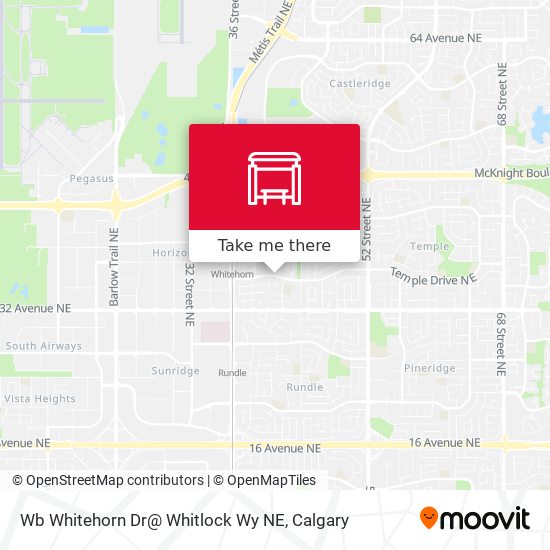 Wb Whitehorn Dr@ Whitlock Wy NE map