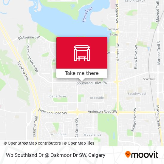 Wb Southland Dr @ Oakmoor Dr SW map