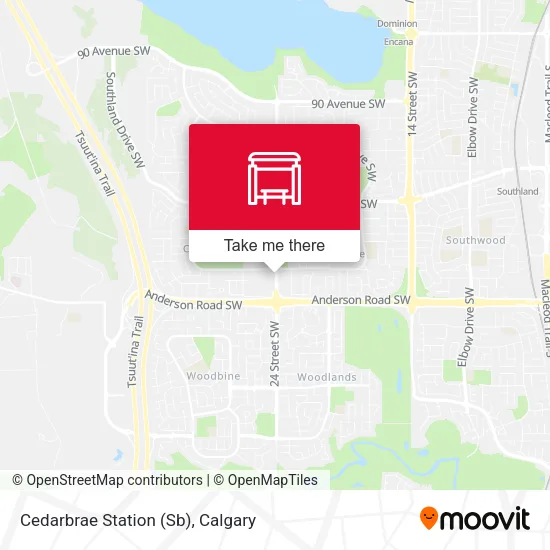 Cedarbrae Station (Sb) map