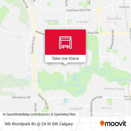 Wb Woodpark Bv @ 24 St SW map