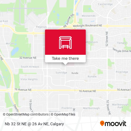 Nb 32 St NE @ 26 Av NE map