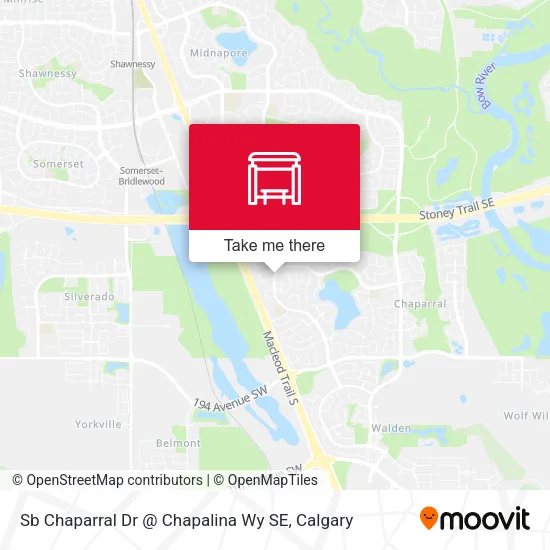 Sb Chaparral Dr @ Chapalina Wy SE map
