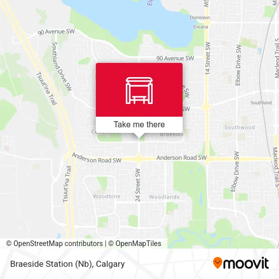 Braeside Station (Nb) map
