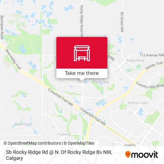 Sb Rocky Ridge Rd @ N. Of Rocky Ridge Bv NW map