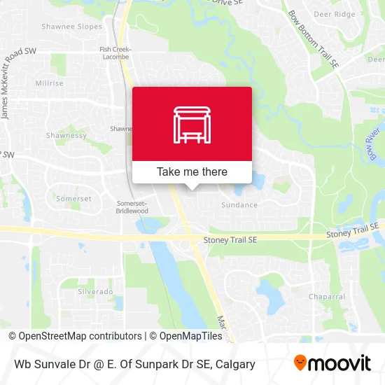 Wb Sunvale Dr @ E. Of Sunpark Dr SE map