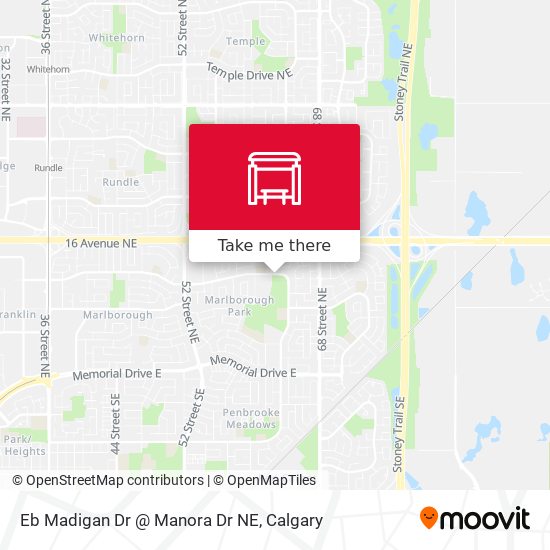 Eb Madigan Dr @ Manora Dr NE map