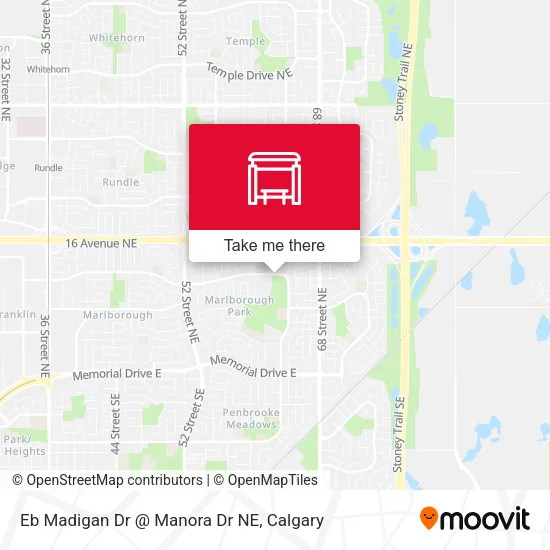 Eb Madigan Dr @ Manora Dr NE map