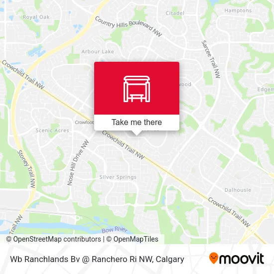 Wb Ranchlands Bv @ Ranchero Ri NW map