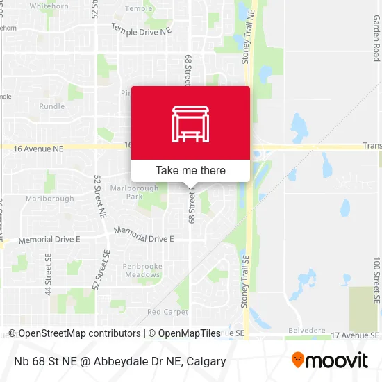 Nb 68 St NE @ Abbeydale Dr NE map