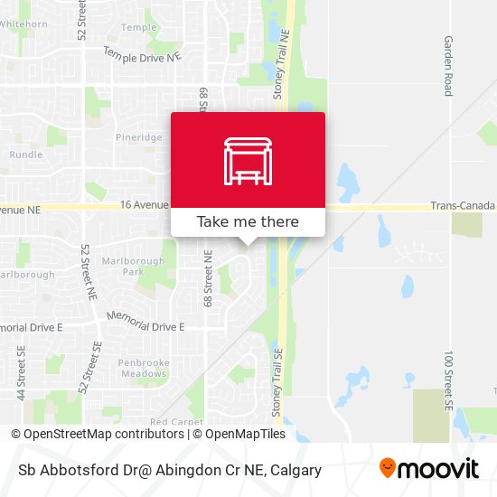 Sb Abbotsford Dr@ Abingdon Cr NE map