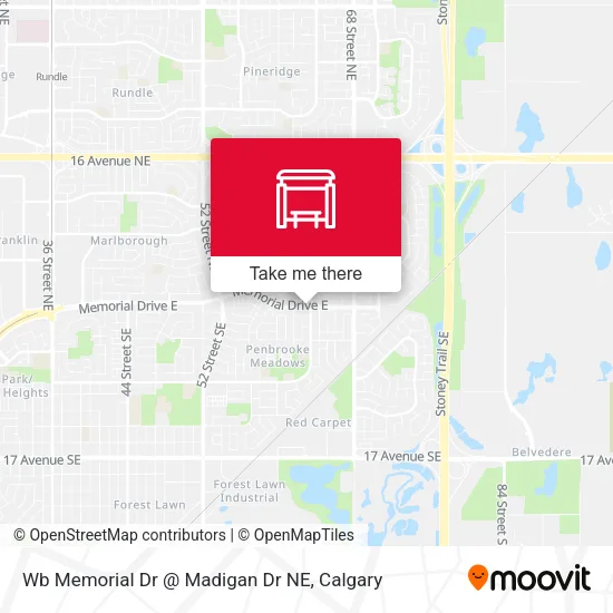 Wb Memorial Dr @ Madigan Dr NE map