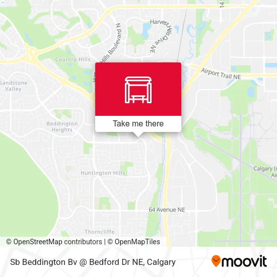 Sb Beddington Bv @ Bedford Dr NE map