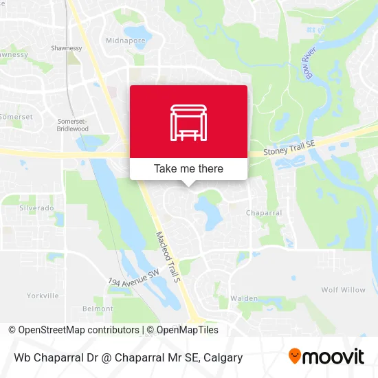 Wb Chaparral Dr @ Chaparral Mr SE map